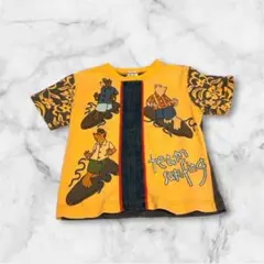 カステルバジャック キッズ Tシャツ 半袖 サーフィン柄 100cm