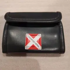 黒 合成皮革 LUGGAGE LABEL 財布 吉田カバン LUGGAGE LABEL 二つ折り財布 ラゲッジレーベル