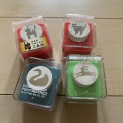 カール　クラフトパンチセット 猫と馬のデザイン