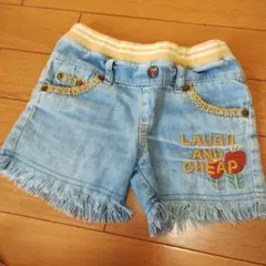 LAUGH AND CHEAP フリンジ付きショートパンツ