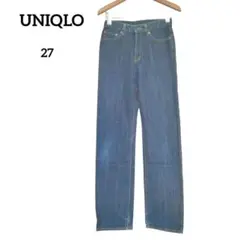 UNIQLO　ユニクロ　デニムパンツ　ストレートデニム　ジーンス　M　27