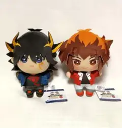 遊戯王　みにコレ　ぬいぐるみマスコット　不動遊星、遊戯十代