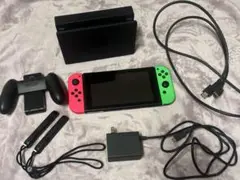 Nintendo Switch ネオンピンク/ネオングリーン 本体と付属品