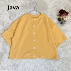 【クラシカルエルフ】JAVA ワッフル生地カットソー　シャツ　ボタンダウン　L