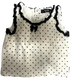 CIME CA ISM コムサイズム　ドット柄　タンクトップ 子供服　80㎝