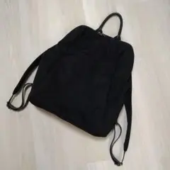 【ScrapBook】ブラックナイロンリュックサック
