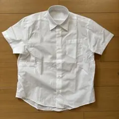 新品　半袖ボタンシャツ　白　140
