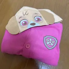 スカイ フード付きロンパース