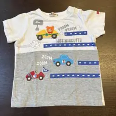 HOT BISCUITS 車とクマのTシャツ 90