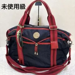 【未使用級】✨ Orobianco　トートバッグ　アリンナ　ネイビー✕レッド