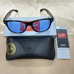 【美品】Ray-Ban RB2140 青レンズ サングラス