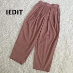 a201 IEDIT イディット　ズボン　パンツ　ピンク　Lサイズ　ゆったり