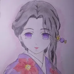 手描きイラスト 鬼滅の刃の珠世さん