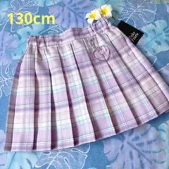 夏☘️プリーツキュロットスカート130cm新品