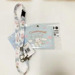 新品　未使用品　シナモンロール　IDケース　ネックストラップ