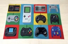 ゲームコントローラー　ラグマット　子供部屋　滑り止め付き