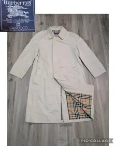 稀少80S【GALTRUCCO別注】Burberrysステンカラーコート 二枚袖