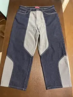 六*様 Supreme 2-Tone Paneled Baggy Jean 【B Supreme 2-Tone Paneled Baggy Jean (FW24) - $188