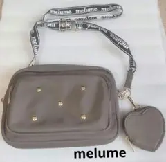 melume maki ショルダーバッグ ハートポーチ付き しまむら