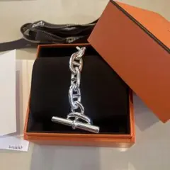 新品未使用エルメスHERMES シェーヌダンクル ブレスレットTGM 12コマ