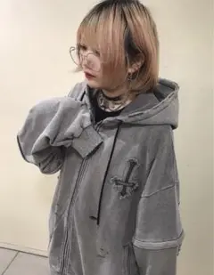 PELLICULE ペリキュール motif stone big PK パーカー motif stone PK｜PELLICULE | ぺリキュール