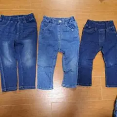 デニム ロングパンツ 3点セット