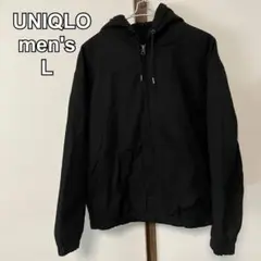 UNIQLO ユニクロ Uniqlo U フーデッドジップアップブルゾン 黒L