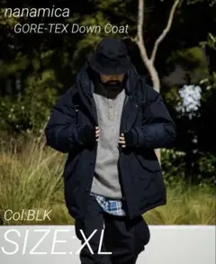 新品 nanamica GORE-TEX Down Coat ゴアテックス 黒