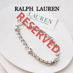 H001/RALPH LAUREN/シルバーフレックスチェーンブレスレット