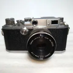 美品 Canon IID改 IID2レンジファインダーカメラ、ケース付 整備済 Canon IIb / SERENAR 50mm F1.9 L39 沈胴 整備済 キヤノン