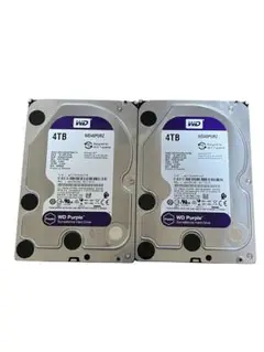 WD Purple 4TB HDD WD40PURZ 2台セット