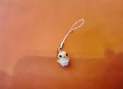 スワロスキー動物チャーム ストラップ付き