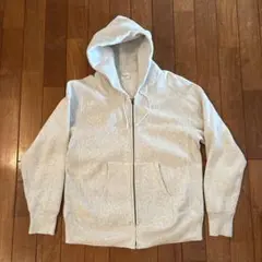 Champion リバースウィーブ 青タグ L ジップパーカー オートミール