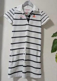 【美品】ルコック　ゴルフ　ワンピース　白X黒 М