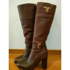 『PRADA』ロゴブーツ/36.5