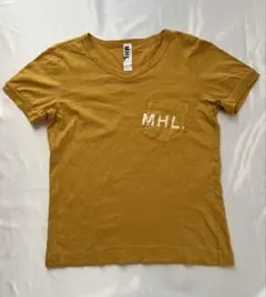 MHL マーガレットハウエル　Tシャツ 辛子色　コットン100%日本製　サイズS