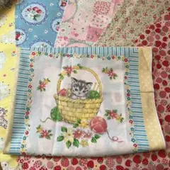 猫　パネル　松山敦子30's 綿生地　レアセット