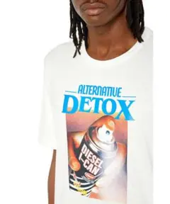 DIESEL グラフィックTシャツ XL 白 美品 ディーゼル 人気