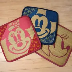 ミッキー ミニー い草マット 3点セット