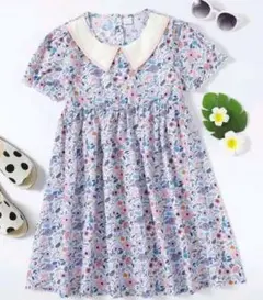 花柄プリント 半袖ワンピース 140 新品未使用