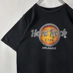 ハードロックカフェ ビッグプリントロゴ　Tシャツ　ブラック　古着　Mサイズ