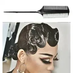 スタイリングコーム 黒 新品 社交ダンス 競技 ラテン バレエ ヘアセット