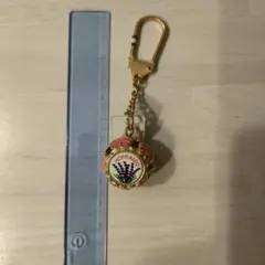 キーホルダー ストラップ 鈴 ラベンダー北海道 ほぼ未使用