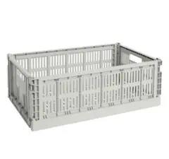 Colour Crate, L, recycled plastic, grey