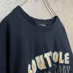 古着 アメリカ輸入 英文字 プリント 厚手 Tシャツ 半袖 黒色 XLサイズ