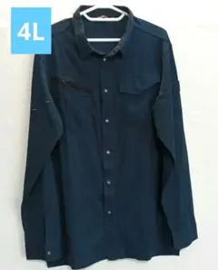 作業用 トップス 4Lダークブルー KANTOBI製　未使用品　肌触りがいい