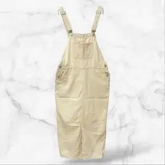 【Riche glamour】スカートサロペット コットン100(M)綿 無地