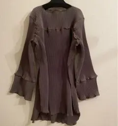 【美品】コトハヨコザワプリーツ カーキ kotohayokozawa