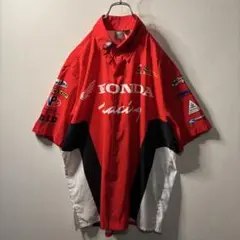 00's HONDA ビッグ シャツ オーバーサイズ 企業 ロゴ 海外 ホンダ