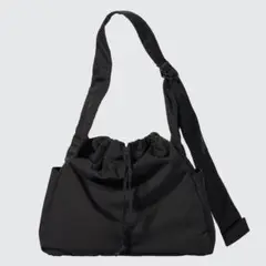 【新品未使用】UNIQLO C ソフトパフィーショルダーバッグ　黒